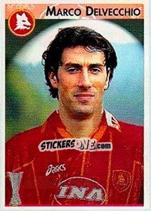 Sticker Marco Delvecchio - Calcio Coppe 1996-1997 n. 144 - Panini