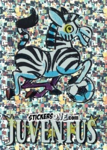 Sticker Juventus (Mascotte) - Calcio Coppe 1996-1997 n. B - Panini