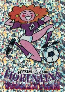 Sticker Fiorentina (Mascotte) - Calcio Coppe 1996-1997 n. D - Panini