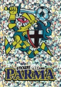 Sticker Parma (Mascotte) - Calcio Coppe 1996-1997 n. E - Panini