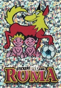 Sticker Roma (Mascotte) - Calcio Coppe 1996-1997 n. F - Panini