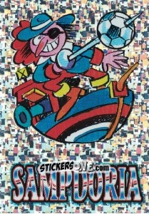 Sticker Sampdoria (Mascotte) - Calcio Coppe 1996-1997 n. H - Panini