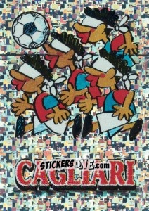 Sticker Cagliari (Mascotte) - Calcio Coppe 1996-1997 n. K - Panini