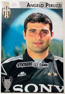 Sticker Angelo Peruzzi - Calcio Coppe 1996-1997 n. 5 - Panini