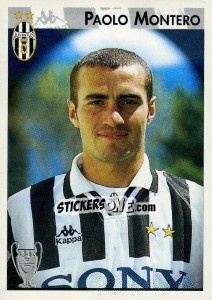 Cromo Paolo Montero - Calcio Coppe 1996-1997 - Panini