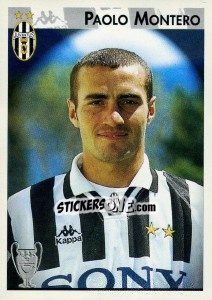 Sticker Paolo Montero - Calcio Coppe 1996-1997 n. 10 - Panini