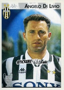 Sticker Angelo Di Livio - Calcio Coppe 1996-1997 n. 22 - Panini