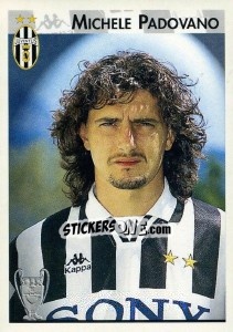 Sticker Michele Padovano - Calcio Coppe 1996-1997 n. 24 - Panini