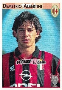 Sticker Demetrio Albertini - Calcio Coppe 1996-1997 n. 30 - Panini