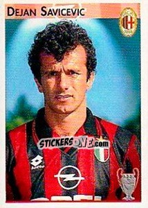 Sticker Dejan Savicevic - Calcio Coppe 1996-1997 n. 35 - Panini