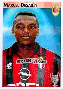 Sticker Marcel Desailly - Calcio Coppe 1996-1997 n. 36 - Panini
