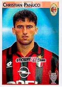 Sticker Christian Panucci - Calcio Coppe 1996-1997 - Panini