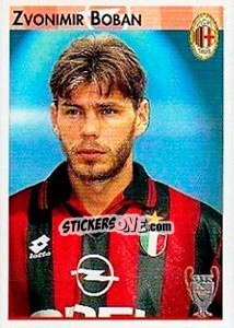Sticker Zvonimir Boban - Calcio Coppe 1996-1997 n. 42 - Panini
