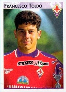 Sticker Francesco Toldo - Calcio Coppe 1996-1997 - Panini