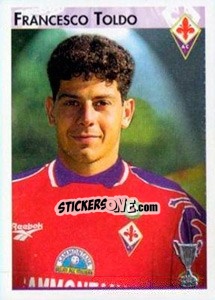 Sticker Francesco Toldo - Calcio Coppe 1996-1997 n. 45 - Panini
