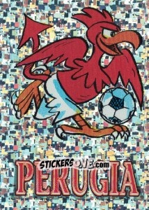 Sticker Perugia (Mascotte) - Calcio Coppe 1996-1997 n. Q - Panini