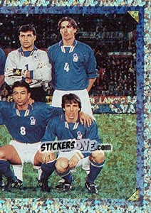 Figurina Squadra Azzurri - Calcio Coppe 1997-1998 - Panini