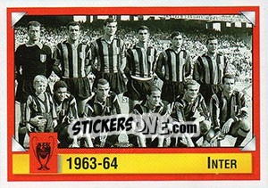 Sticker Inter 1963-64 - Calcio Coppe 1997-1998 n. 5 - Panini