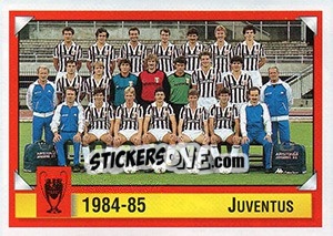 Sticker Juventus 1984-85 - Calcio Coppe 1997-1998 n. 8 - Panini