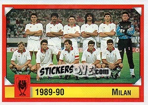 Figurina Milan 1989-90 - Calcio Coppe 1997-1998 - Panini