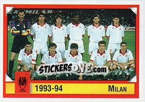 Sticker Milan 1993-94 - Calcio Coppe 1997-1998 n. 11 - Panini