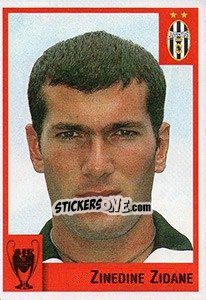 Sticker Zinedine Zidane - Calcio Coppe 1997-1998 n. 27 - Panini