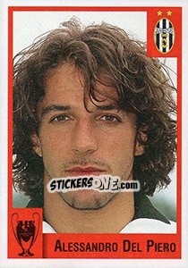 Sticker Alessandro Del Piero - Calcio Coppe 1997-1998 n. 29 - Panini