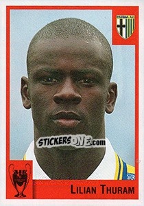 Sticker Lilian Thuram - Calcio Coppe 1997-1998 n. 39 - Panini