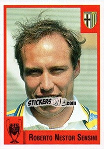 Sticker Roberto Nestor Sensini - Calcio Coppe 1997-1998 n. 45 - Panini