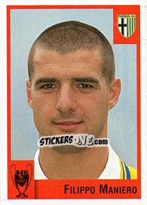 Sticker Filippo Maniero - Calcio Coppe 1997-1998 n. 50 - Panini