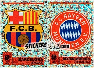 Cromo Scudetto (Barcelona - Bayern München) - Calcio Coppe 1997-1998 - Panini