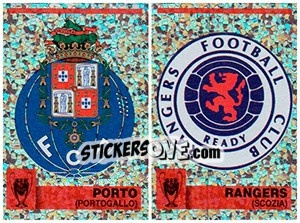 Sticker Scudetto (Porto - Rangers) - Calcio Coppe 1997-1998 n. 54 - Panini