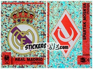 Sticker Scudetto (Real Madrid - Spartak Moskva) - Calcio Coppe 1997-1998 - Panini