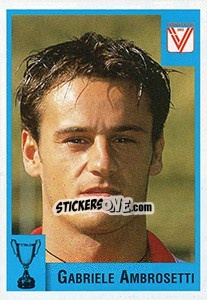 Cromo Gabriele Ambrosetti - Calcio Coppe 1997-1998 - Panini