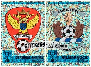 Sticker Scudetto (Germinal Ekeren - Kilmarnock) - Calcio Coppe 1997-1998 n. 82 - Panini