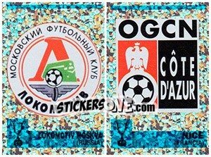 Sticker Scudetto (Lokomotiv Moskva - Nice) - Calcio Coppe 1997-1998 n. 83 - Panini