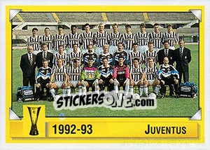 Sticker Juventus 1992-93 - Calcio Coppe 1997-1998 - Panini