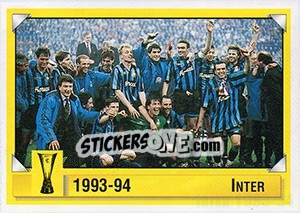 Sticker Inter 1993-94 - Calcio Coppe 1997-1998 - Panini