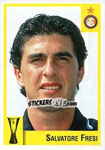 Sticker Salvatore Fresi - Calcio Coppe 1997-1998 - Panini
