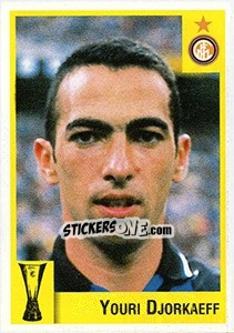Sticker Youri Djorkaeff - Calcio Coppe 1997-1998 - Panini