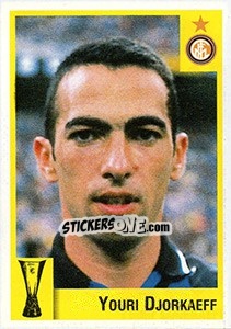 Sticker Youri Djorkaeff - Calcio Coppe 1997-1998 n. 103 - Panini