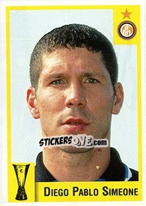 Cromo Diego Pablo Simeone - Calcio Coppe 1997-1998 - Panini