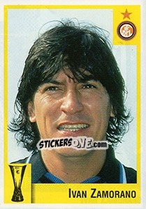 Sticker Ivan Zamorano - Calcio Coppe 1997-1998 n. 111 - Panini