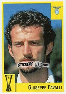 Sticker Giuseppe Favalli - Calcio Coppe 1997-1998 - Panini
