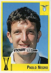 Sticker Paolo Negro - Calcio Coppe 1997-1998 - Panini