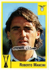 Sticker Roberto Mancini - Calcio Coppe 1997-1998 n. 129 - Panini