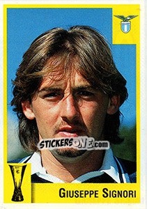 Sticker Giuseppe Signori - Calcio Coppe 1997-1998 n. 130 - Panini