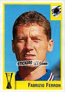 Sticker Fabrizio Ferron - Calcio Coppe 1997-1998 n. 134 - Panini