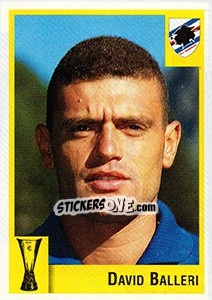 Sticker David Balleri - Calcio Coppe 1997-1998 n. 135 - Panini