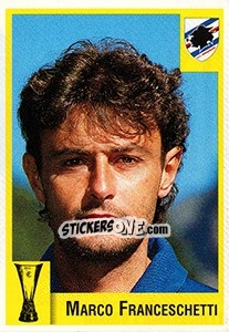 Sticker Marco Franceschetti - Calcio Coppe 1997-1998 - Panini